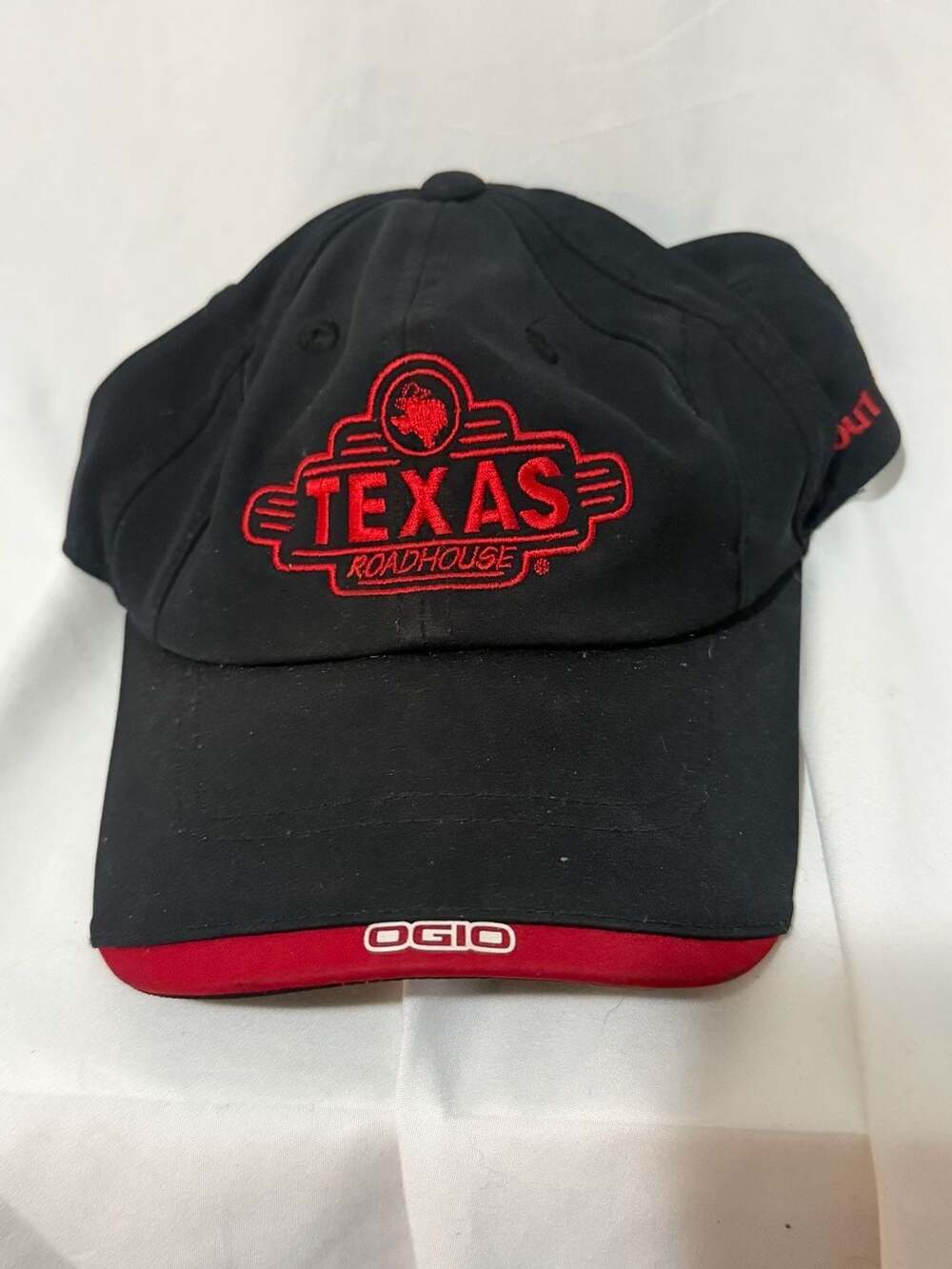 OGIO Texas Roadhouse Hat Black Red 2019 Conference Adjustable